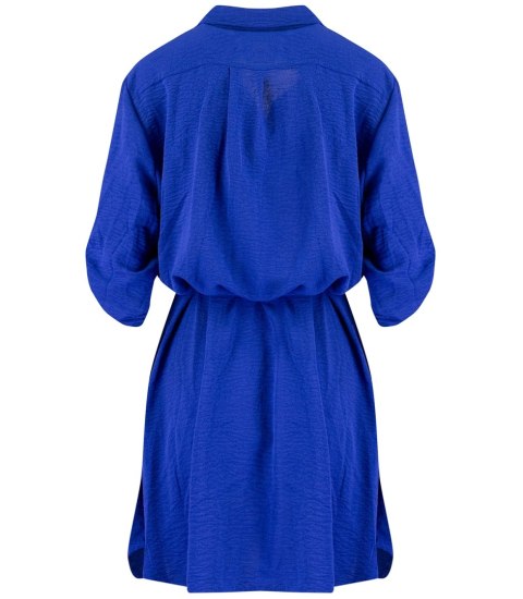 Sukienka szmizjerka basic tunika midi plus size MARIBEL (Niebieski) 50 Sukienka szmizjerka basic tunika midi plus size MARIBEL (Niebieski) 50