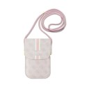 Guess 4G Stripes - Torebka crossbody na telefon (różowy)