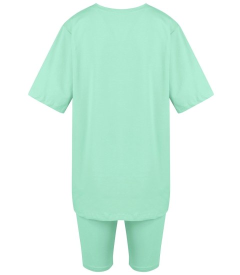 Komplet bawełniany t-shirt koszulka + krótkie legginsy SPIREL (Zielony) Komplet bawełniany t-shirt koszulka + krótkie legginsy SPIREL (Zielony)