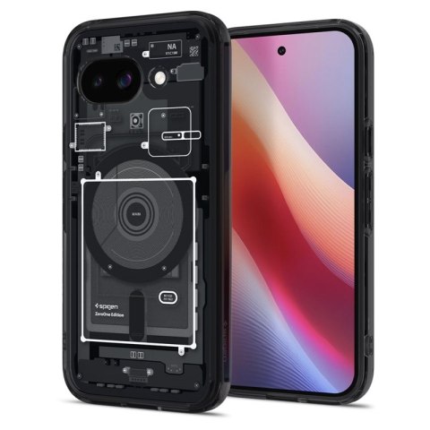 Spigen Ultra Hybrid Mag MagSafe - Etui do Google Pixel 9a (Zero One Black) Spigen Ultra Hybrid Mag MagSafe - Etui do Google Pixel 9a (Zero One Black)