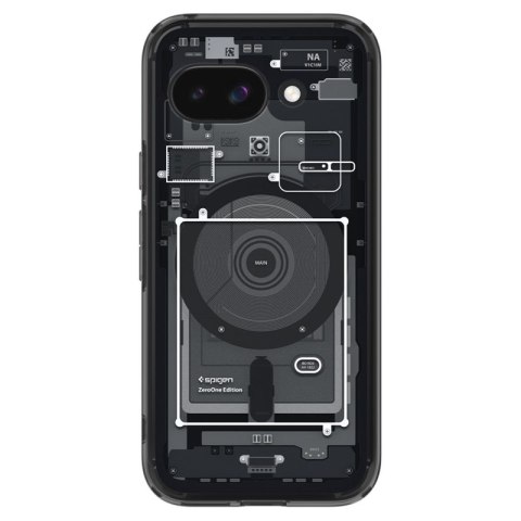 Spigen Ultra Hybrid Mag MagSafe - Etui do Google Pixel 9a (Zero One Black) Spigen Ultra Hybrid Mag MagSafe - Etui do Google Pixel 9a (Zero One Black)