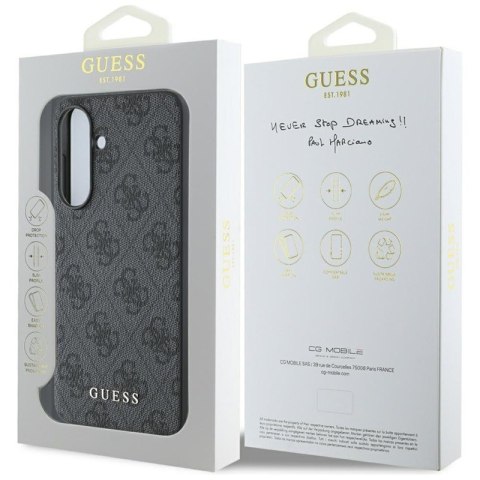 Guess 4G Metal Gold Logo - Etui do Samsung Galaxy A36 5G (czarny) Guess 4G Metal Gold Logo - Etui do Samsung Galaxy A36 5G (czarny)