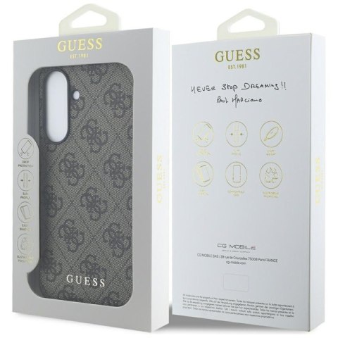 Guess 4G Metal Gold Logo - Etui do Samsung Galaxy A56 5G (brązowy) Guess 4G Metal Gold Logo - Etui do Samsung Galaxy A56 5G (brązowy)