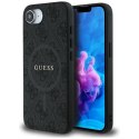Guess 4G Ring Classic Logo MagSafe - Etui do iPhone 16e (czarny)