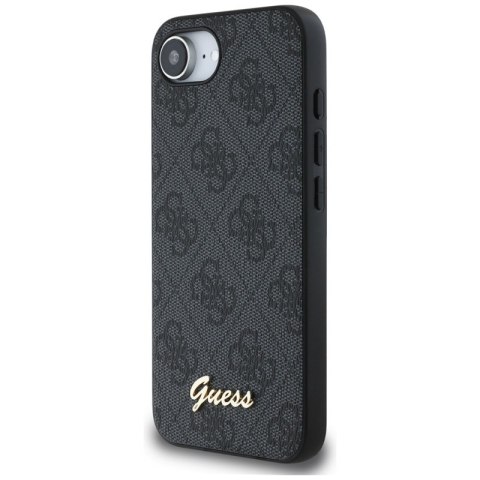 Guess 4G Script Logo MagSafe - Etui do iPhone 16e (czarny) Guess 4G Script Logo MagSafe - Etui do iPhone 16e (czarny)