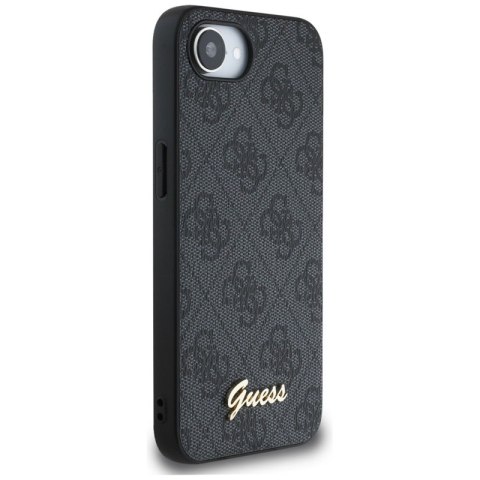 Guess 4G Script Logo MagSafe - Etui do iPhone 16e (czarny) Guess 4G Script Logo MagSafe - Etui do iPhone 16e (czarny)
