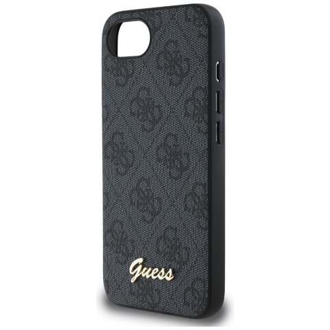 Guess 4G Script Logo MagSafe - Etui do iPhone 16e (czarny) Guess 4G Script Logo MagSafe - Etui do iPhone 16e (czarny)