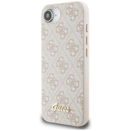 Guess 4G Script Logo MagSafe - Etui do iPhone 16e (różowy)