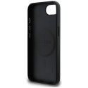 Guess Grained Ring MagSafe - Etui do iPhone 16e (czarny)