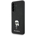 Karl Lagerfeld Fixed Glitter Ikonik Logo Metal Pin - Etui do Samsung Galaxy A56 5G (czarny)