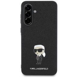 Karl Lagerfeld Fixed Glitter Ikonik Logo Metal Pin - Etui do Samsung Galaxy A56 5G (czarny)