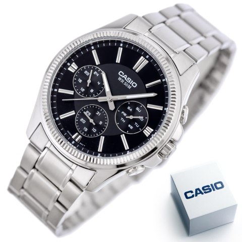 ZEGAREK MĘSKI CASIO MTP-1375D 1AVDF (zd112b) + BOX ZEGAREK MĘSKI CASIO MTP-1375D 1AVDF (zd112b) + BOX