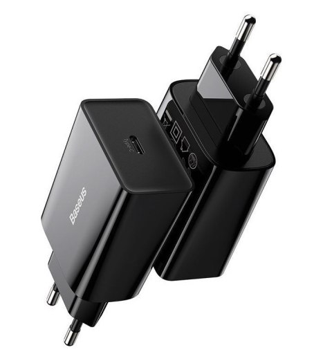 BASEUS ŁADOWARKA SIECIOWA MINI QC USB-C PD 3A 20W BASEUS ŁADOWARKA SIECIOWA MINI QC USB-C PD 3A 20W