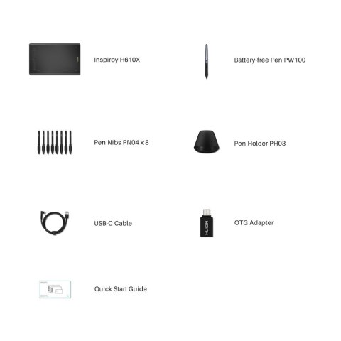Tablet graficzny Huion H610X Tablet graficzny Huion H610X