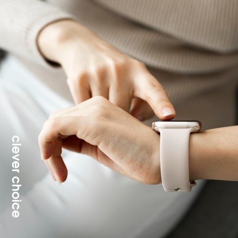 Crong Liquid - Pasek do Apple Watch 38/40/41/42mm (kamienny beż) Crong Liquid - Pasek do Apple Watch 38/40/41/42mm (kamienny beż)