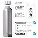 Quokka Solid - Butelka termiczna ze stali nierdzewnej 510 ml (Blue Irises)