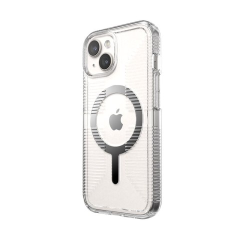 Speck Gemshell Grip + MagSafe - Etui do iPhone 16e / iPhone 15 / iPhone 14 / iPhone 13 (Clear / Chrome Finish) Speck Gemshell Grip + MagSafe - Etui do iPhone 16e / iPhone 15 / iPhone 14 / iPhone 13 (Clear / Chrome Finish)