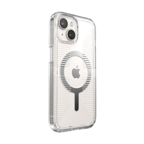 Speck Gemshell Grip + MagSafe - Etui do iPhone 16e / iPhone 15 / iPhone 14 / iPhone 13 (Clear / Chrome Finish) Speck Gemshell Grip + MagSafe - Etui do iPhone 16e / iPhone 15 / iPhone 14 / iPhone 13 (Clear / Chrome Finish)