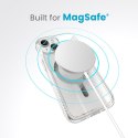 Speck Gemshell Grip + MagSafe - Etui do iPhone 16e / iPhone 15 / iPhone 14 / iPhone 13 (Clear / Chrome Finish)