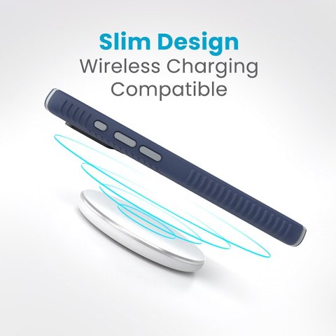 Speck Presidio2 Grip - Etui iPhone 15 Pro (Coastal Blue / Dust Grey / White) Speck Presidio2 Grip - Etui iPhone 15 Pro (Coastal Blue / Dust Grey / White)