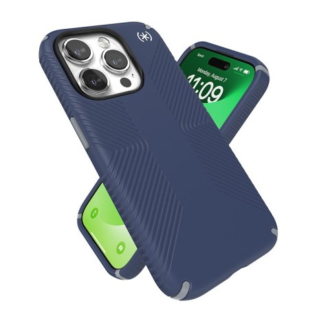 Speck Presidio2 Grip - Etui iPhone 15 Pro (Coastal Blue / Dust Grey / White) Speck Presidio2 Grip - Etui iPhone 15 Pro (Coastal Blue / Dust Grey / White)