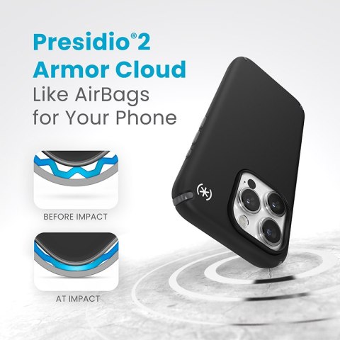 Speck Presidio2 Pro - Etui iPhone 15 Pro (Black / Slate Grey / White) Speck Presidio2 Pro - Etui iPhone 15 Pro (Black / Slate Grey / White)