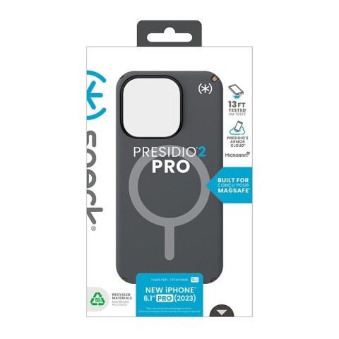 Speck Presidio2 Pro Magsafe - Etui iPhone 15 Pro (Charcoal Grey / Cool Bronze / White) Speck Presidio2 Pro Magsafe - Etui iPhone 15 Pro (Charcoal Grey / Cool Bronze / White)