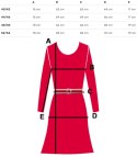 Tunika HISZPANKA Odkryte ramiona Sukienka mini MARIOLA (Różowy) 52/54