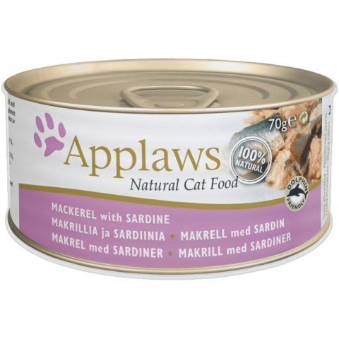 APPLAWS Natural Cat Food Makrela z sardynkami - mokra karma dla kota - 70g APPLAWS Natural Cat Food Makrela z sardynkami - mokra karma dla kota - 70g