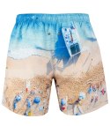 Spodenki szorty kąpielowe z artystycznym nadrukiem (Wielokolorowy) 3XL