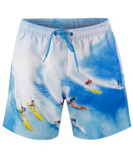 Spodenki szorty kąpielowe z artystycznym nadrukiem (Wielokolorowy) 3XL