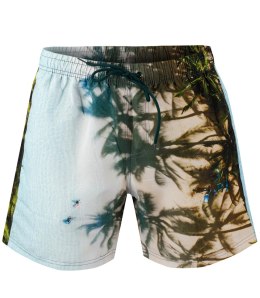 Spodenki szorty kąpielowe z artystycznym nadrukiem (Wielokolorowy) 3XL