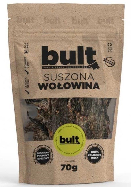 BULT Eko przysmak suszona wołowina 70g BULT Eko przysmak suszona wołowina 70g