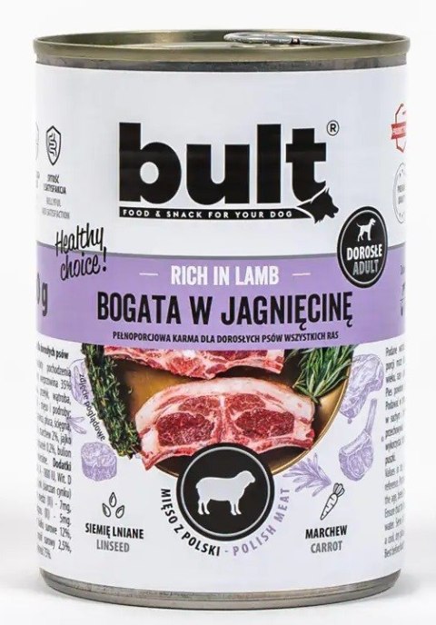 BULT Puszka bogata w jagnięcinę 400g BULT Puszka bogata w jagnięcinę 400g