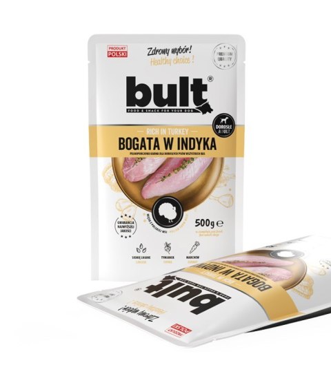 BULT mielonka bogata w indyka saszetka dla psa 500g BULT mielonka bogata w indyka saszetka dla psa 500g