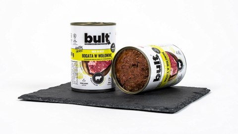 BULT mielonka bogata w wołowinę puszka dla psa 400g BULT mielonka bogata w wołowinę puszka dla psa 400g
