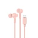BELKIN SŁUCHAWKI PRZEWODOWE DOUSZNE USB-C, RÓŻOWE