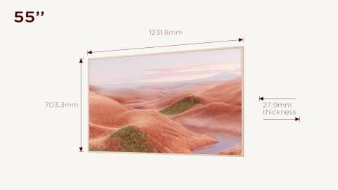 Telewizor TCL NXTFrame 55A300W QLED 55'' 4K Ultra HD 144Hz Google TV Dolby Vision IQ Biały Telewizor TCL NXTFrame 55A300W QLED 55'' 4K Ultra HD 144Hz Google TV Dolby Vision IQ Biały