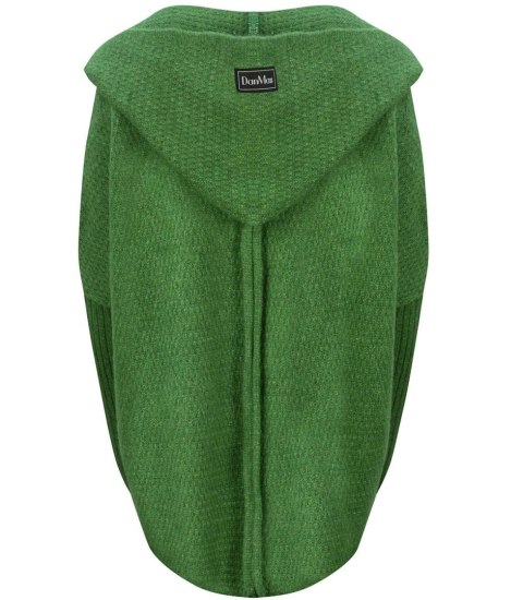GRUBY sweter KARDIGAN nietoperz Luźny Ciepły z kapturem (Zielony) GRUBY sweter KARDIGAN nietoperz Luźny Ciepły z kapturem (Zielony)