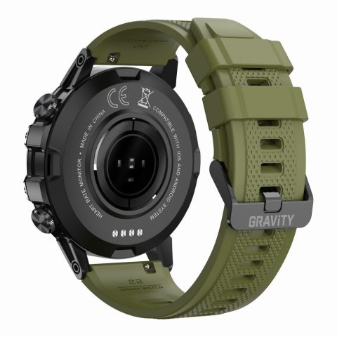 SMARTWATCH MĘSKI GRAVITY GT9-12 - WYKONYWANIE POŁĄCZEŃ, CIŚNIENIOMIERZ (sg021l) SMARTWATCH MĘSKI GRAVITY GT9-12 - WYKONYWANIE POŁĄCZEŃ, CIŚNIENIOMIERZ (sg021l)