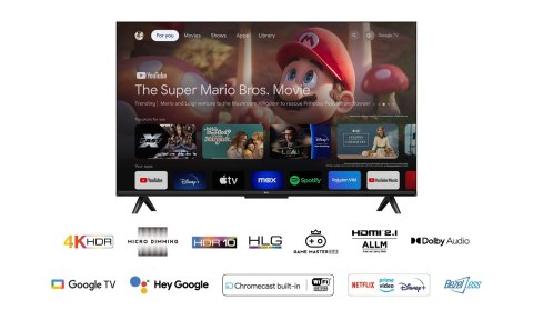 Telewizor TCL 43P655 LED 43'' 4K Ultra HD Google TV Dolby Vision DVB-T2 Czarny Telewizor TCL 43P655 LED 43'' 4K Ultra HD Google TV Dolby Vision DVB-T2 Czarny