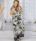 Elegancki komplet damski z printem toile de Jouy " COLETTE (Czarny)