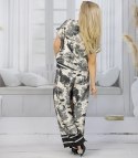 Elegancki komplet damski z printem toile de Jouy " COLETTE (Czarny)