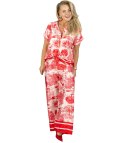 Elegancki komplet damski z printem toile de Jouy " COLETTE (Czerwony)
