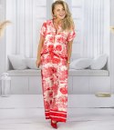 Elegancki komplet damski z printem toile de Jouy " COLETTE (Czerwony)
