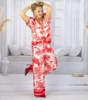 Elegancki komplet damski z printem toile de Jouy " COLETTE (Czerwony)