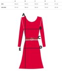 Lużna sukienka midi z falbankami w print all over CLARA (Zielony || Biały || Wielokolorowy) M/L