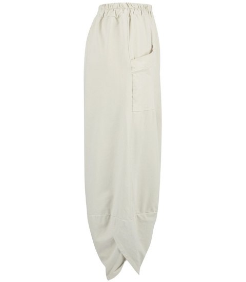 Luźne spodnie oversize baggy bawełniane duże kieszenie IRMINA (Beżowy) Luźne spodnie oversize baggy bawełniane duże kieszenie IRMINA (Beżowy)