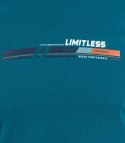 Męski t-shirt koszulka krótki rękaw ze sportowym nadrukiem (Zielony)