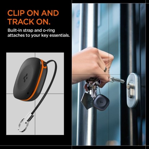 Spigen TagMe Bluetooth Tracker - Lokalizator do kluczy, plecaka, torby Apple Find My (Czarny) Spigen TagMe Bluetooth Tracker - Lokalizator do kluczy, plecaka, torby Apple Find My (Czarny)